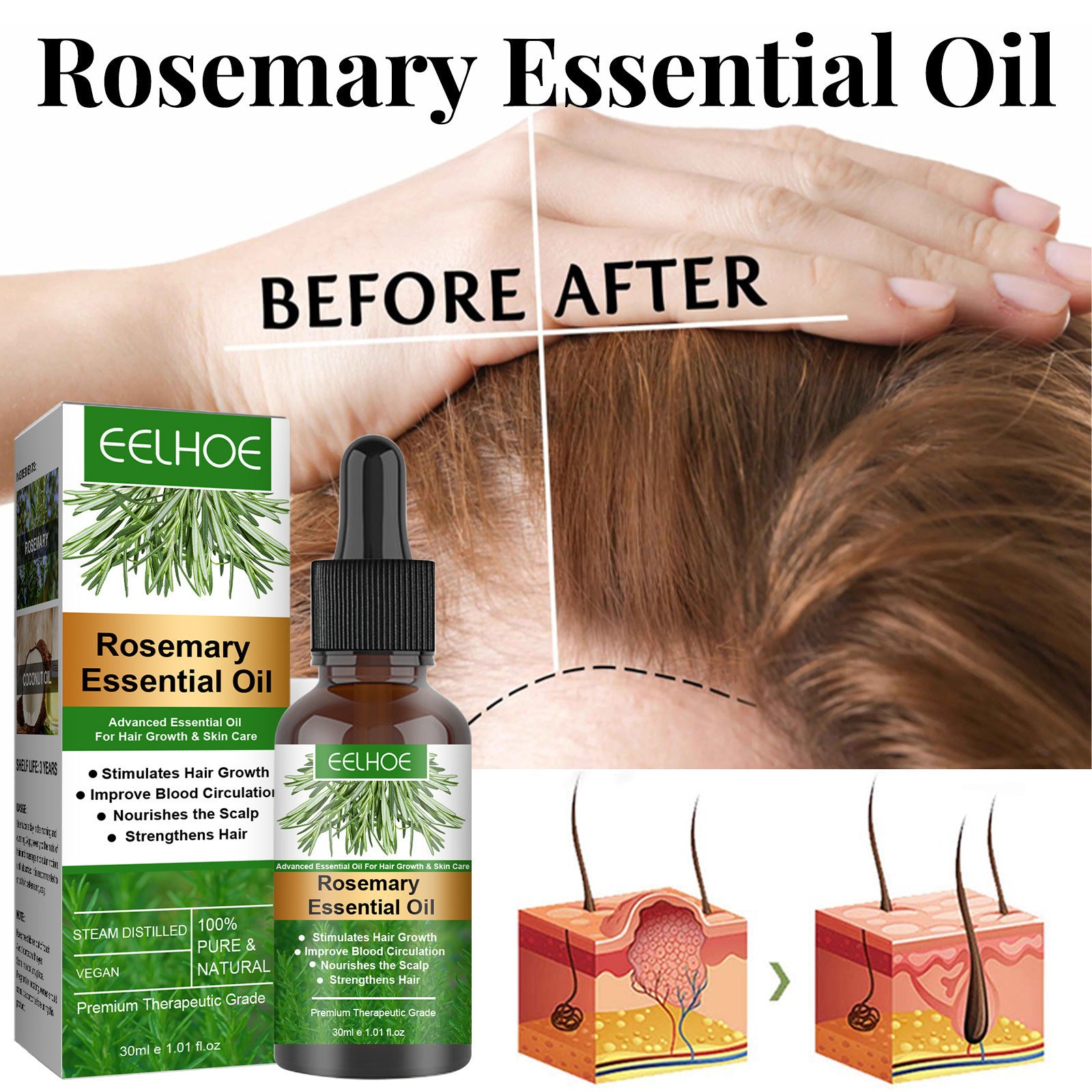 Rosemary Anti-Breakage Nourishing Hair Care Oil Rosemary Anti-Breakage Nourishing Hair Care Oil